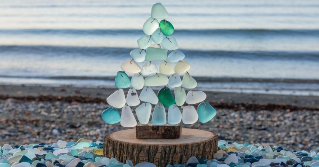 Displaying Your Sea Glass Christmas Tree